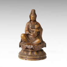 Mito Bronze Escultura Avalokitesvara Decor Bronze Estátua Buda Tpfx-B143 (J)